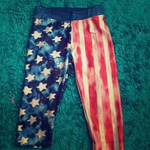 American Flag Legging Capris